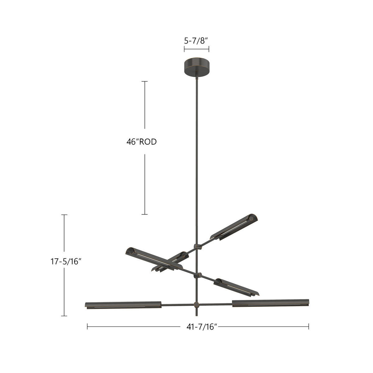 Alora - MP316406UBMS-UNV - LED Pendant - Astrid - Metal Shade/Urban Bronze