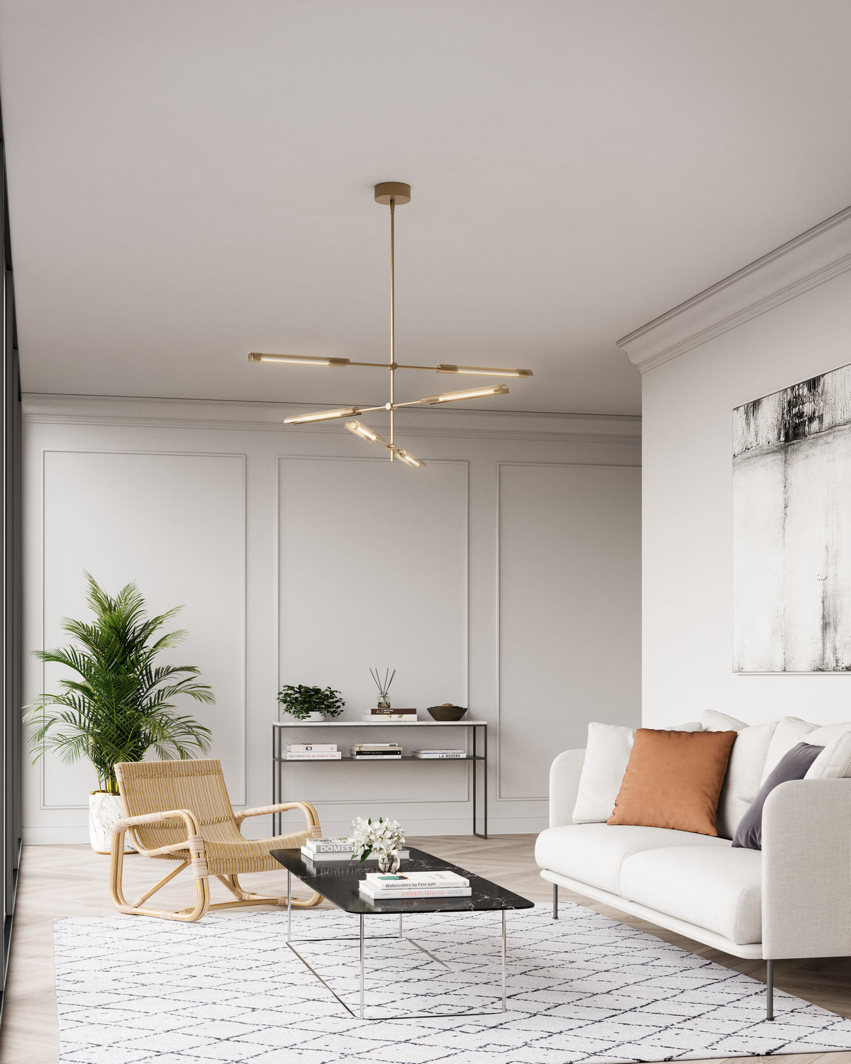 Alora - MP316406VBMS-UNV - LED Pendant - Astrid - Metal Shade/Vintage Brass