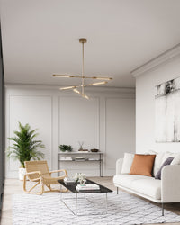 Alora - MP316406VBMS-UNV - LED Pendant - Astrid - Metal Shade/Vintage Brass
