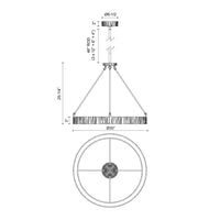 Alora - PD361230VB-UNV - LED Pendant - Kensington - Vintage Brass