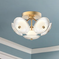 Alora - FM417606BGCR-UNV - LED Flush Mount - Hera - Brushed Gold/Clear Ribbed Glass