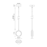 Alora - PD325106UBAR-UNV - LED Pendant - Blanco - Urban Bronze/Alabaster