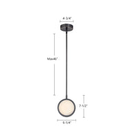 Alora - PD325106UBAR-UNV - LED Pendant - Blanco - Urban Bronze/Alabaster