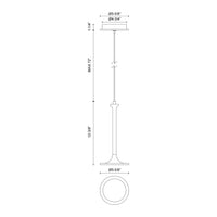 Alora - PD418006BG-UNV - LED Pendant - Issa - Brushed Gold