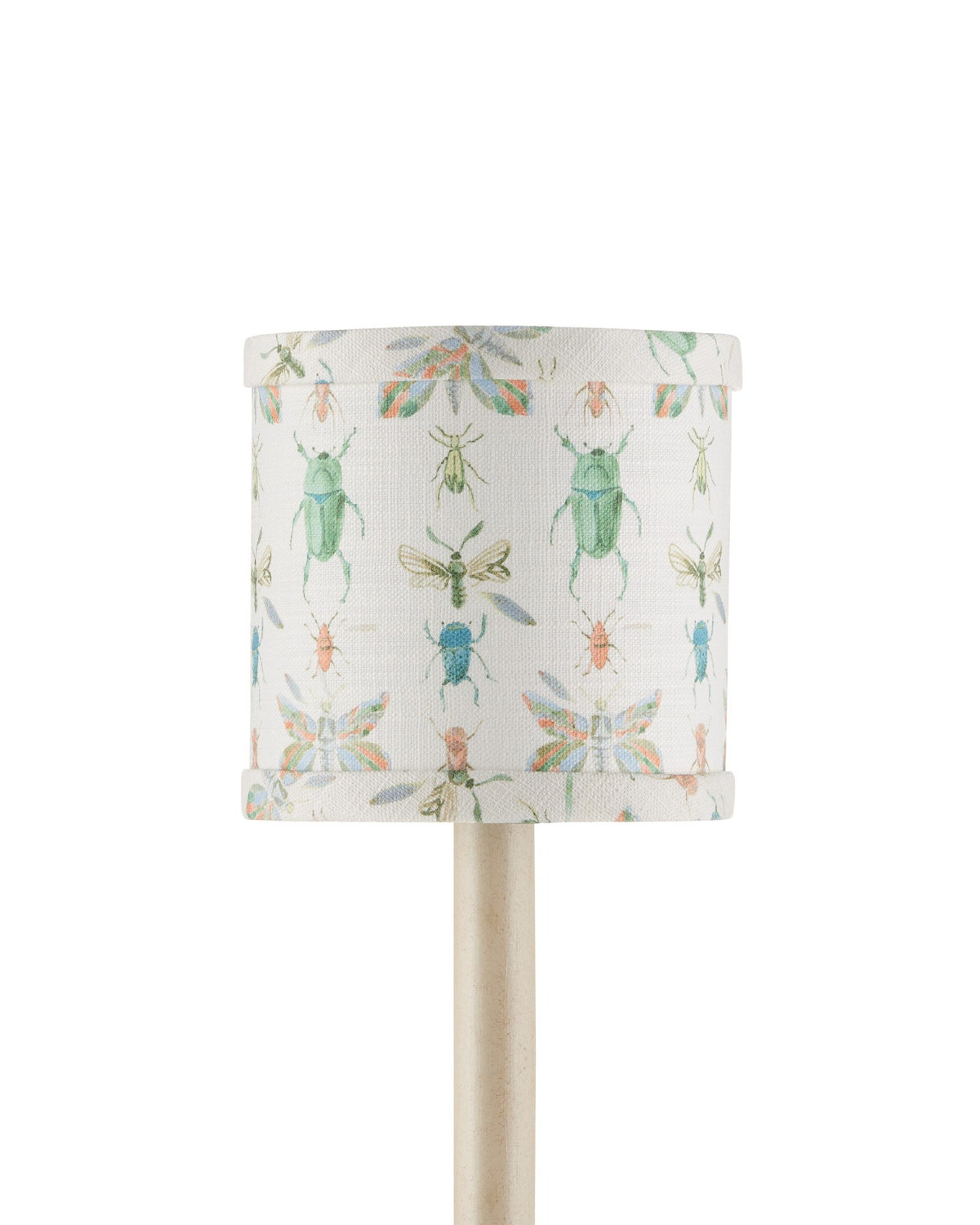Currey and Company - 0900-0061 - Chandelier Shade - Bug Parade Drum Chandelier Shade - Ivory / Green / Yellow / Blue / Orange