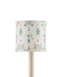Currey and Company - 0900-0061 - Chandelier Shade - Bug Parade Drum Chandelier Shade - Ivory / Green / Yellow / Blue / Orange