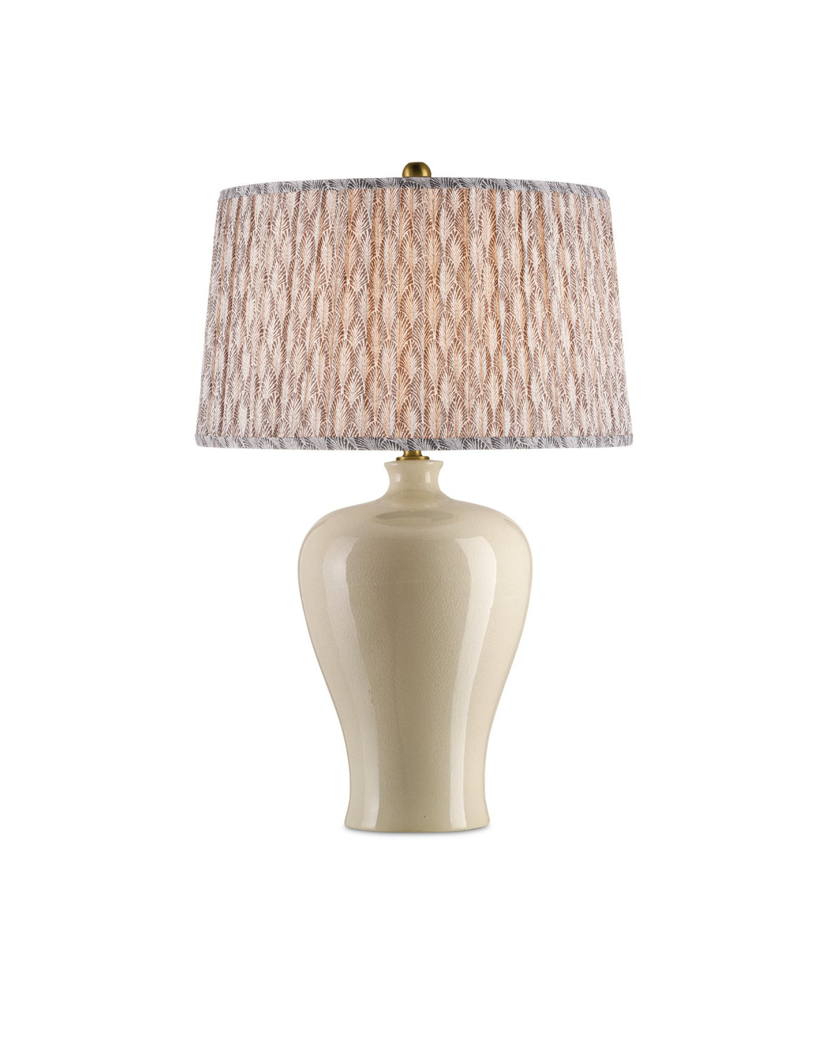 Currey and Company - 0900-6005 - Lamp Shade - Plume - Stone / Ivory