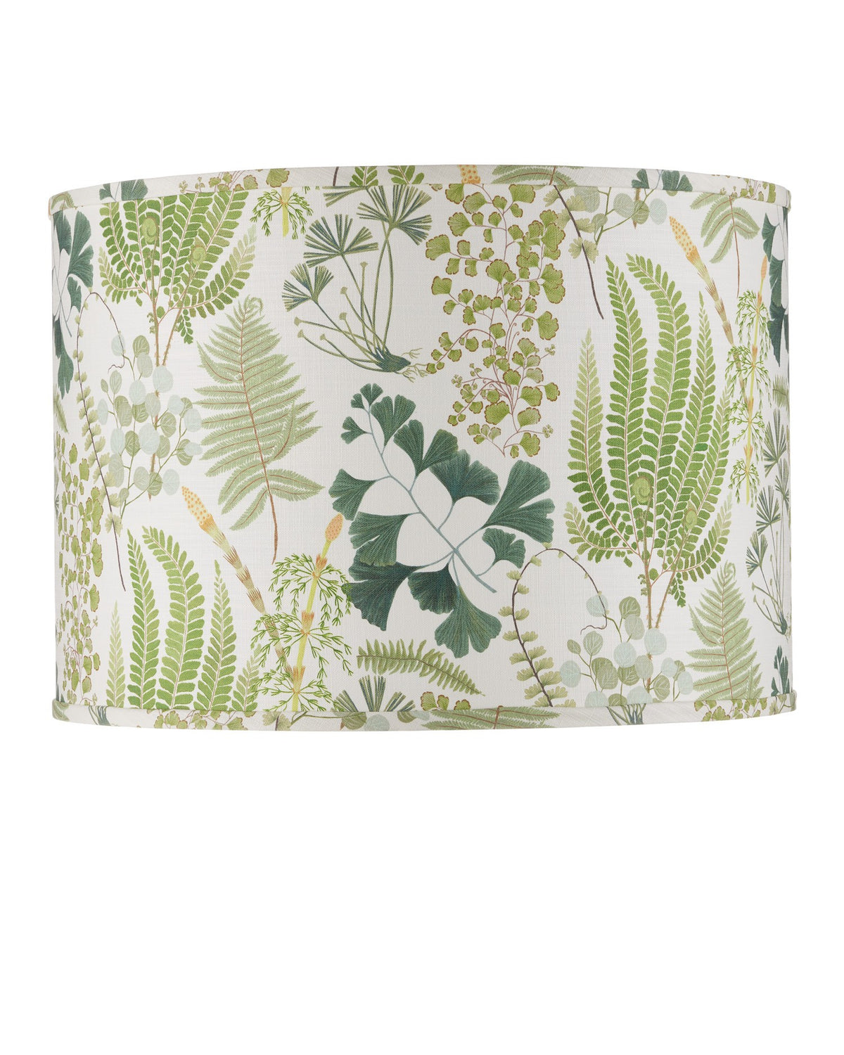 Currey and Company - 0900-6009 - Lamp Shade - Theodora Drum Lamp Shade - Green / Ivory