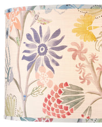 Currey and Company - 0900-6010 - Lamp Shade - Madeline Drum Lamp Shade - Ivory / Blue / Green / Yellow / Magenta