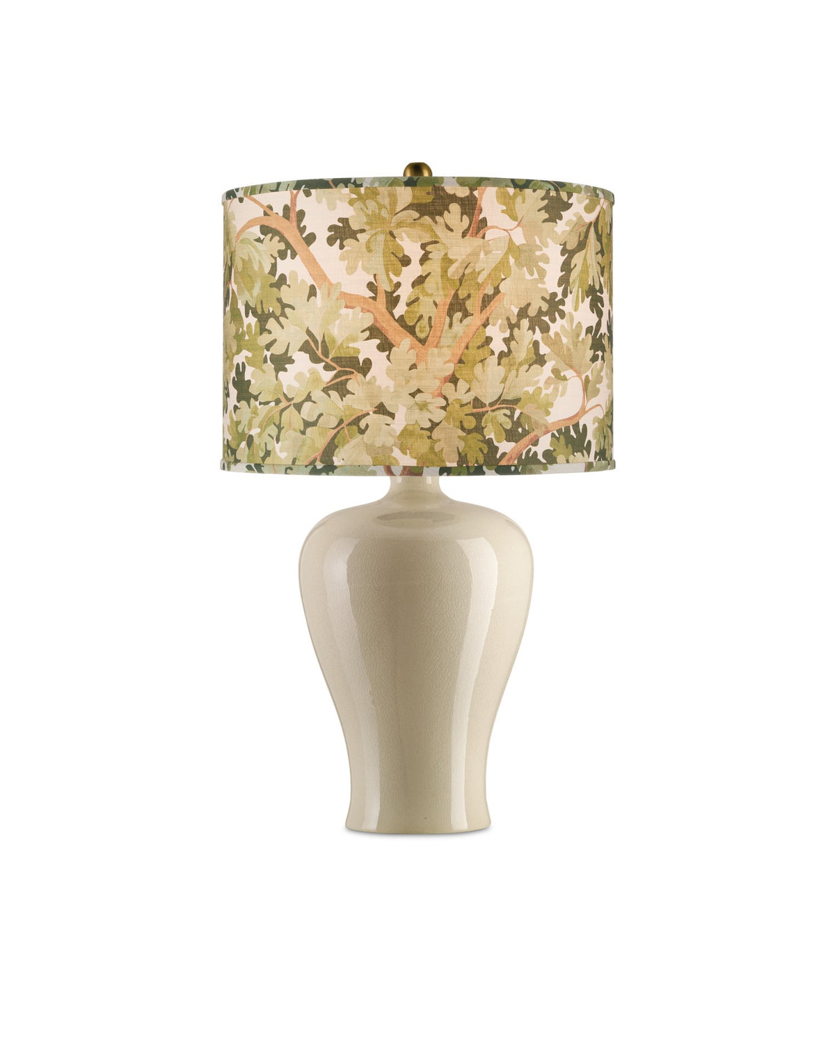 Currey and Company - 0900-6012 - Lamp Shade - Woodland - Green / Brown / Ivory