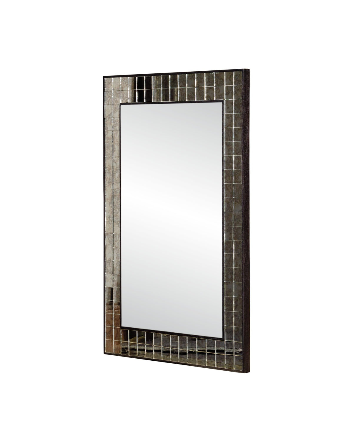 Currey and Company - 1000-0166 - Mirror - Mosaico - Ebony / Antique Mirror