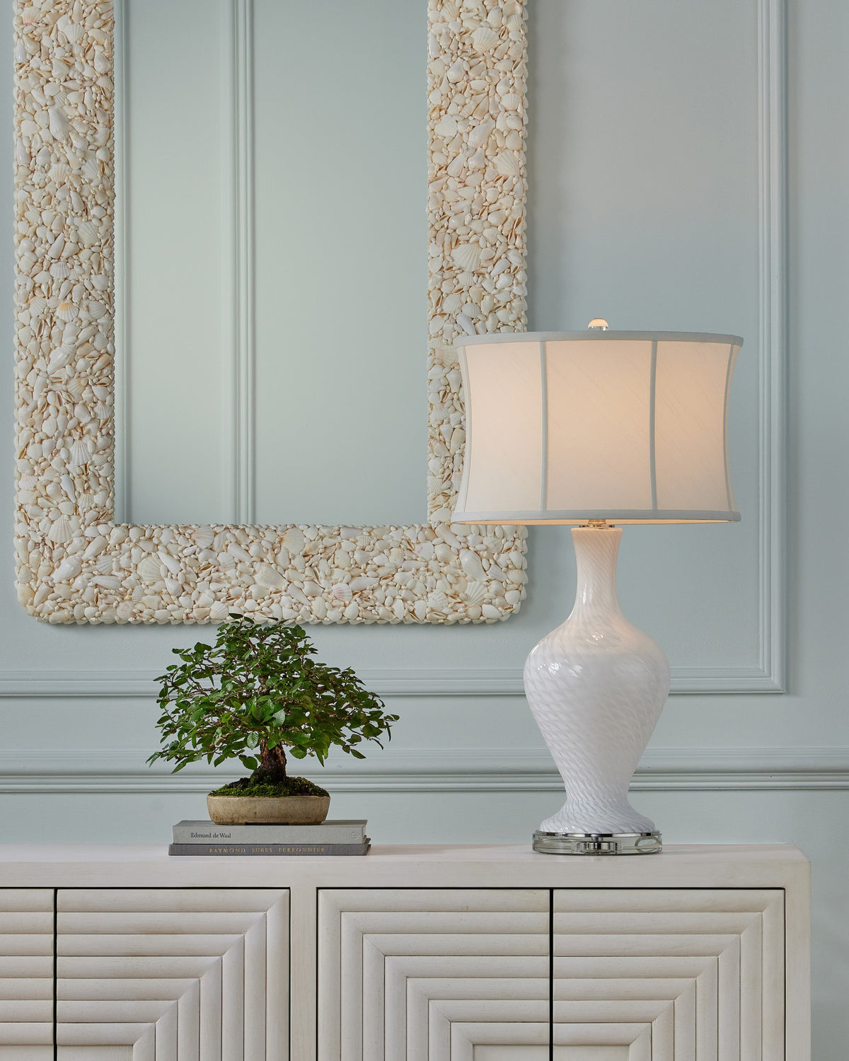 Currey and Company - 1000-0168 - Mirror - Turbinella - Natural