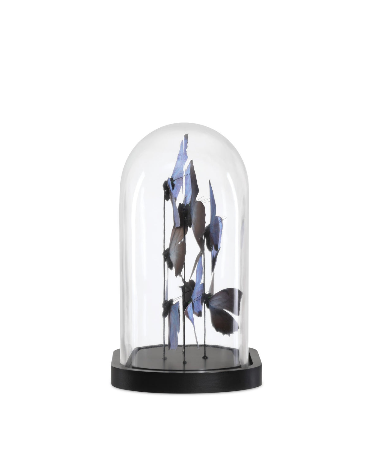 Currey and Company - 1200-0976 - Sculpture - Rue de Bac Butterflies - Lilac/Brown/Black/Clear