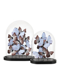 Currey and Company - 1200-0976 - Sculpture - Rue de Bac Butterflies - Lilac/Brown/Black/Clear