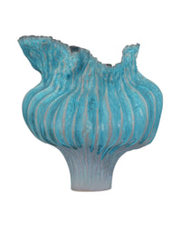 Currey and Company - 1200-0981 - Vase - Flying Silk Blue Vase - Blue