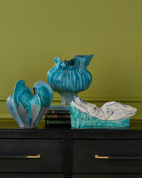 Currey and Company - 1200-0981 - Vase - Flying Silk Blue Vase - Blue