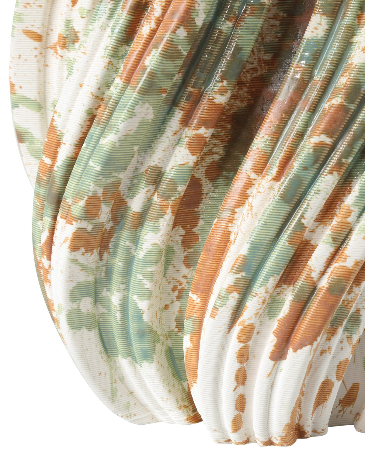Currey and Company - 1200-0986 - Vase - Camouflage - Green/Brown/Off-White