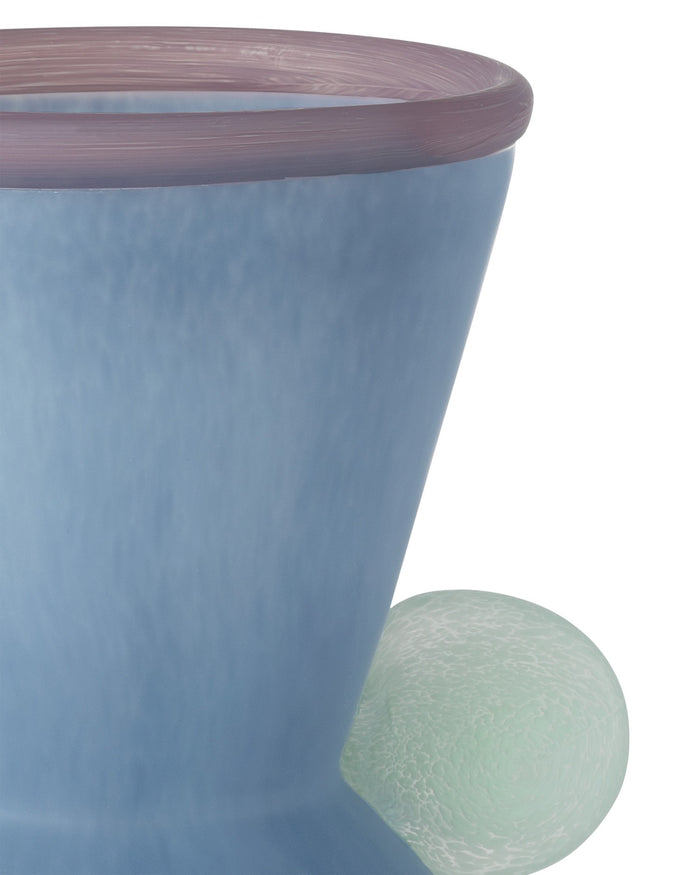 Currey and Company - 1200-0988 - Vase - Vassily - Light Purple/Light Blue/Dark Blue