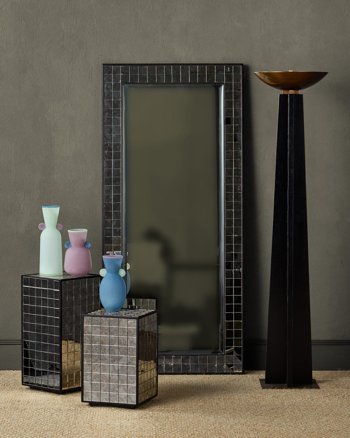 Currey and Company - 1200-0988 - Vase - Vassily Vases Set of 3 - Light Purple / Light Blue / Dark Blue