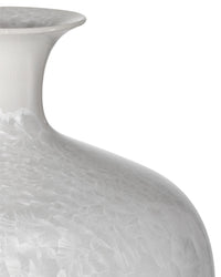 Currey and Company - 1200-0995 - Vase - Crystalline White Vase - Crystallized White
