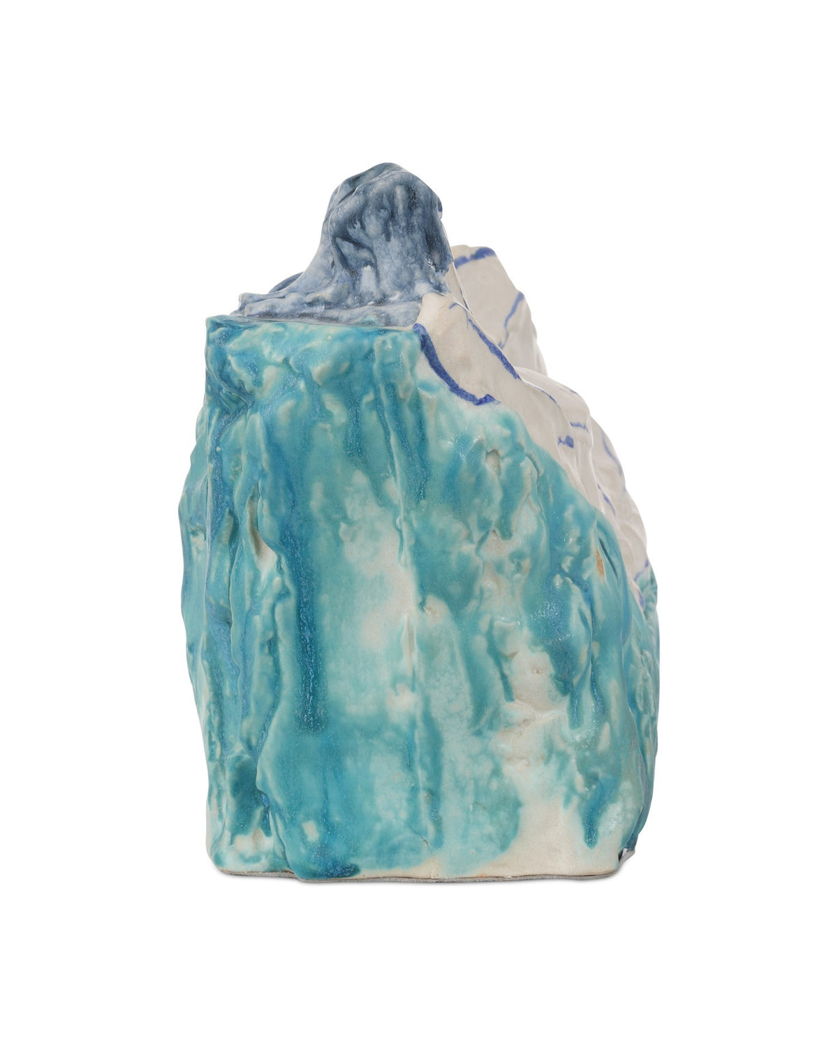 Currey and Company - 1200-0996 - Object - Reclining Nude - Blue/Off-White
