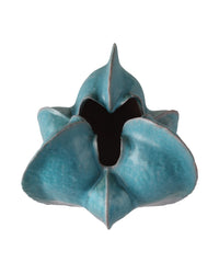 Currey and Company - 1200-0997 - Vase - Free-Form Blue Vase - Blue / Dark Gray