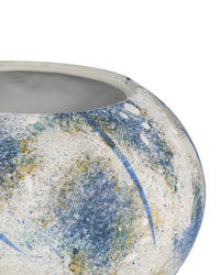 Currey and Company - 1200-0998 - Vase - Jackson - Antique Blue/Off-White