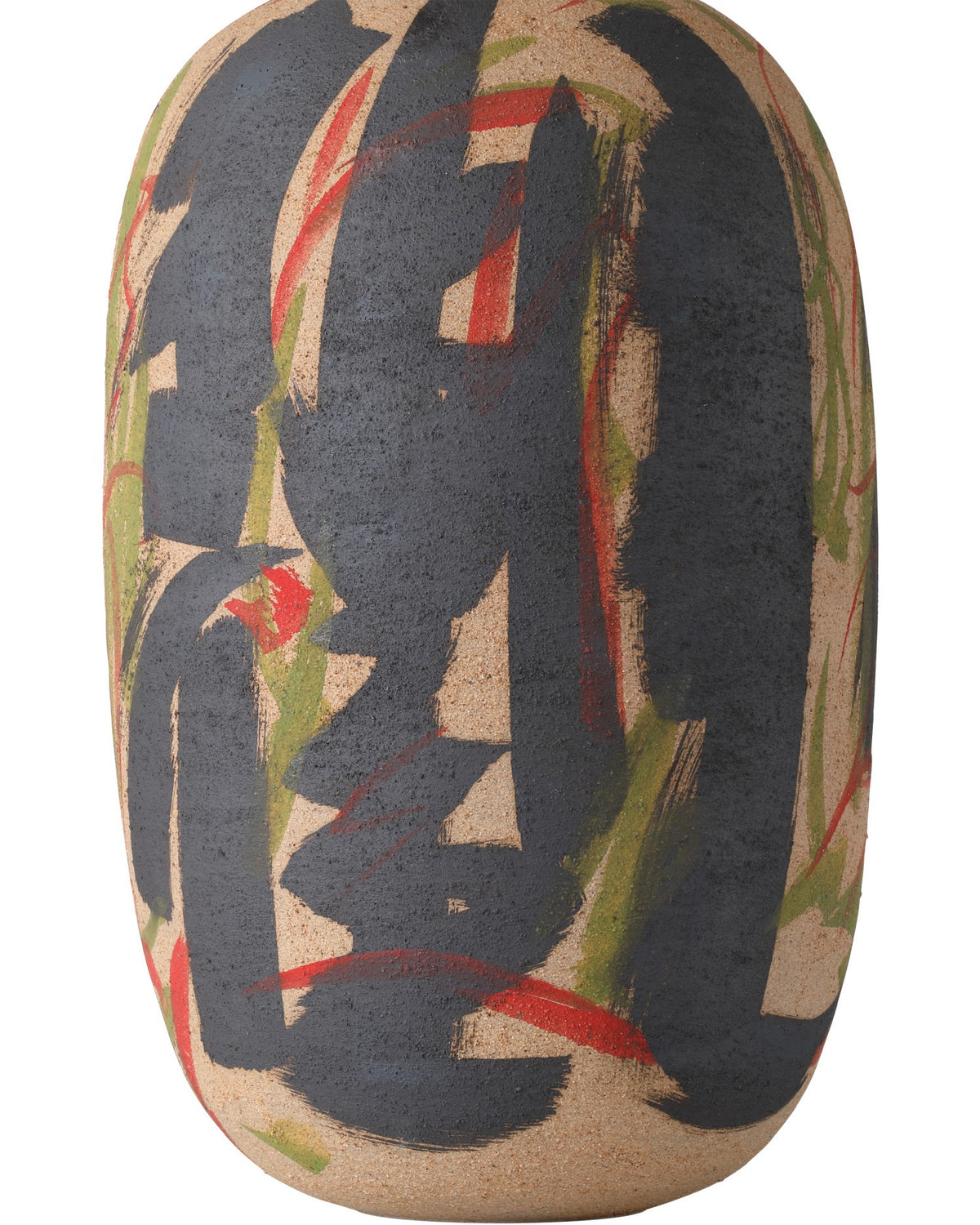 Currey and Company - 1200-0999 - Vase - Zeal Multi-Colored Vase - Black / Yellow / Green / Red