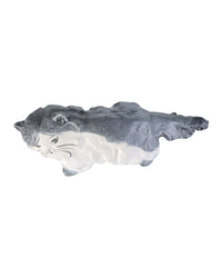 Currey and Company - 1200-1000 - Object - Siamese Cat - Grayish Blue/Off-White