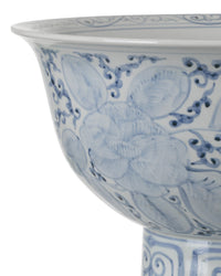 Currey and Company - 1200-1003 - Bowl - Ming Offering - Blue/Off-White