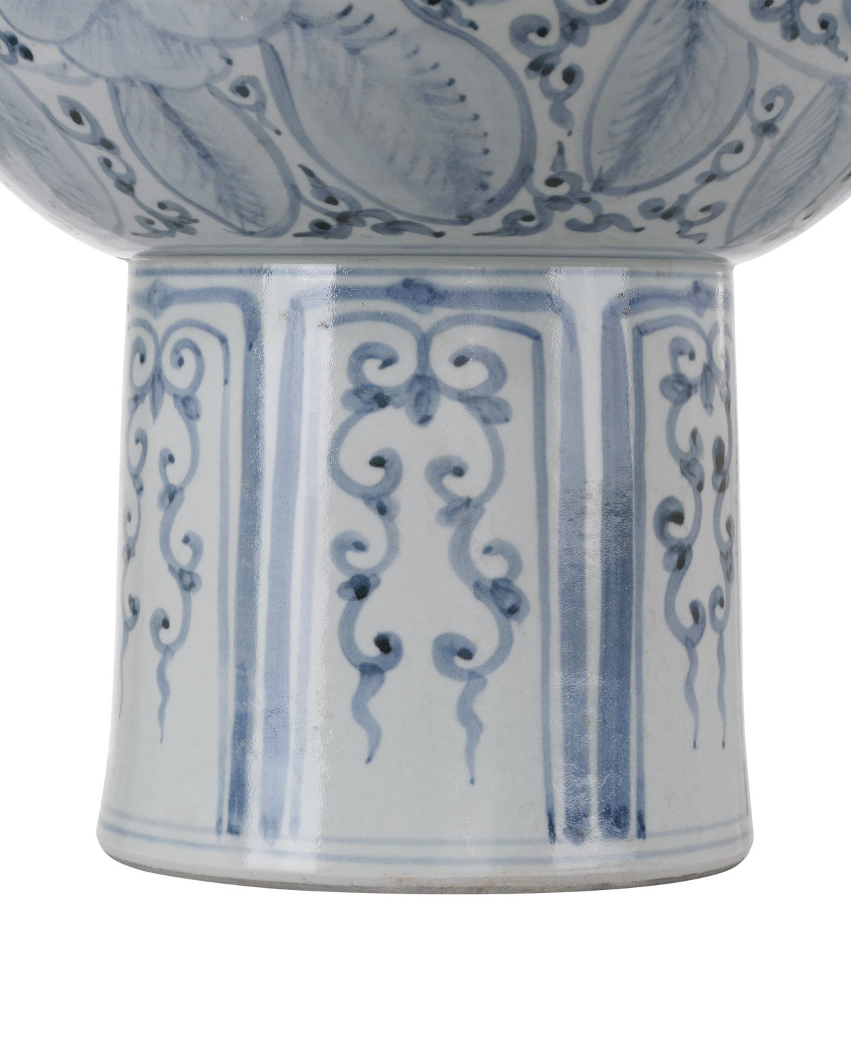 Currey and Company - 1200-1003 - Bowl - Ming Offering - Blue/Off-White