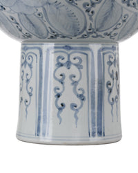 Currey and Company - 1200-1003 - Bowl - Ming Offering - Blue/Off-White