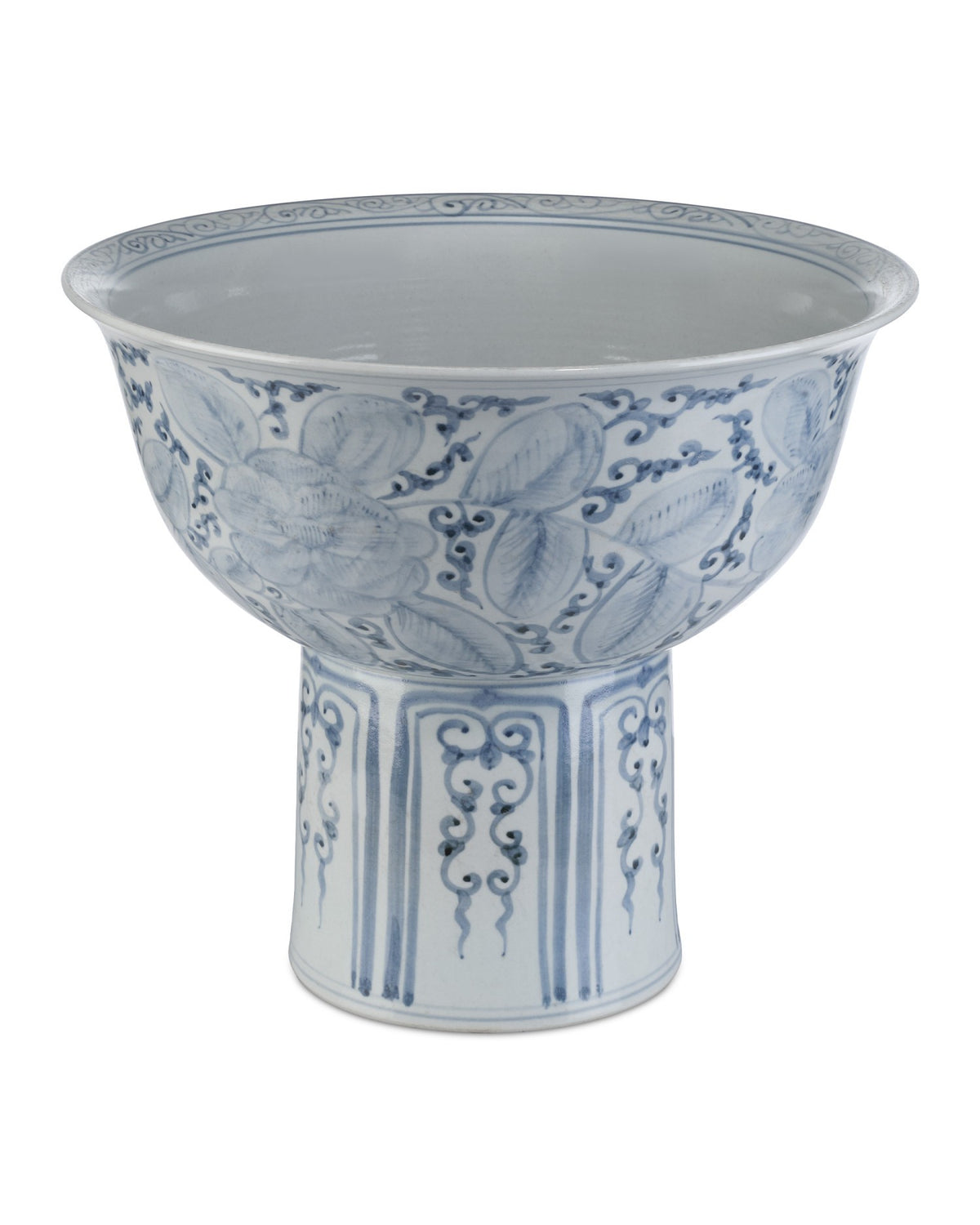 Currey and Company - 1200-1003 - Bowl - Ming Offering - Blue/Off-White