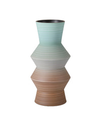 Currey and Company - 1200-1008 - Vase - Happy 80's - Brown / Light Blue