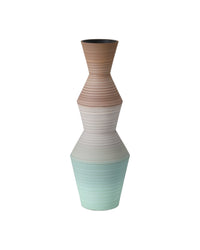 Currey and Company - 1200-1008 - Vase - Happy 80's - Brown / Light Blue
