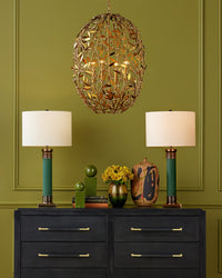 Currey and Company - 1200-1011 - Vase - Tapio Vase Set of 3 - Aqua Blue / Amber / Green