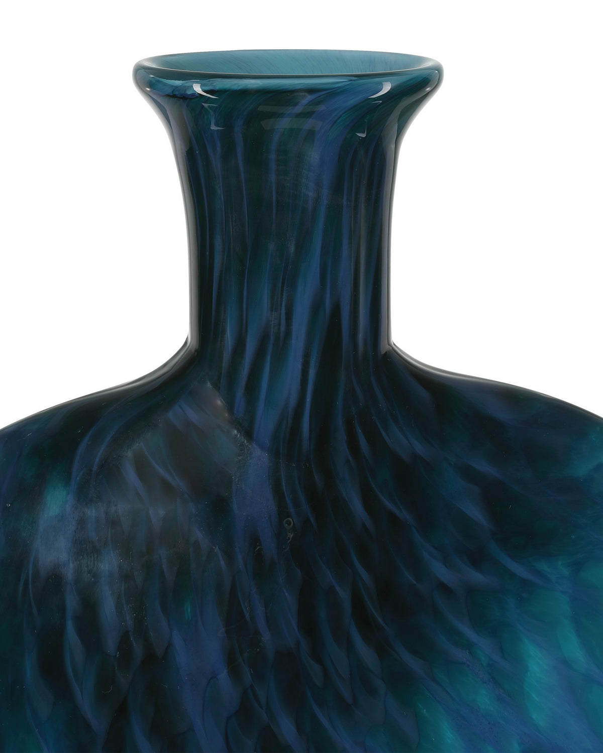 Currey and Company - 1200-1012 - Vase - Pavonini - Blue