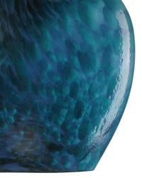 Currey and Company - 1200-1012 - Vase - Pavonini - Blue