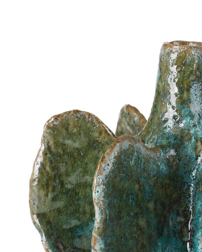 Currey and Company - 1200-1013 - Vase - Urbano Vase Set of 2 - Turquoise / Brown