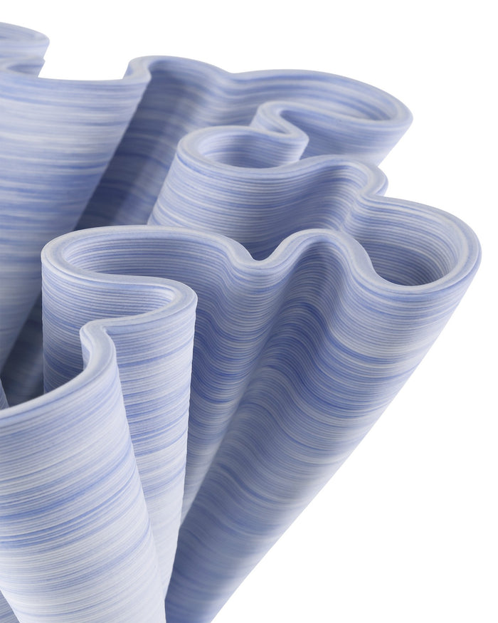 Currey and Company - 1200-1015 - Bowl - Twirl - Blue