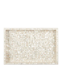 Currey and Company - 1200-1020 - Tray Set of 2 - Gerri Dot - Natural