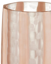 Currey and Company - 1200-1031 - Vase - Merletto Glass Vase Set of 3 - Blush / Clear
