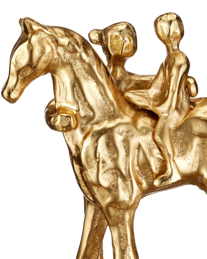 Currey and Company - 1200-1033 - Sculpture - Dujardin Equestrian Sculpture - Gold