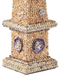 Currey and Company - 1200-1042 - Obelisk - Coquillage - Natural