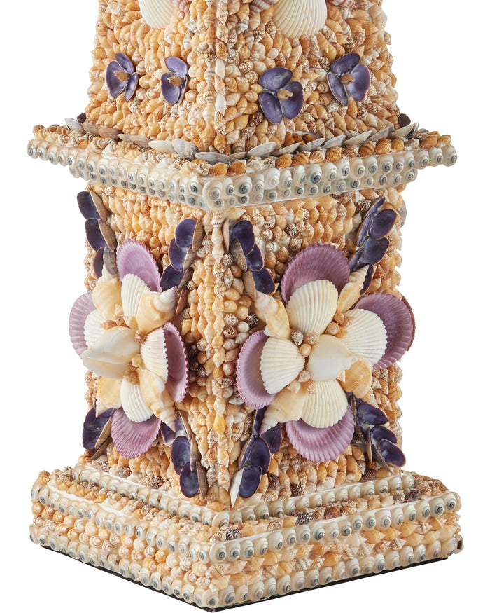 Currey and Company - 1200-1043 - Obelisk - Coquillage - Natural