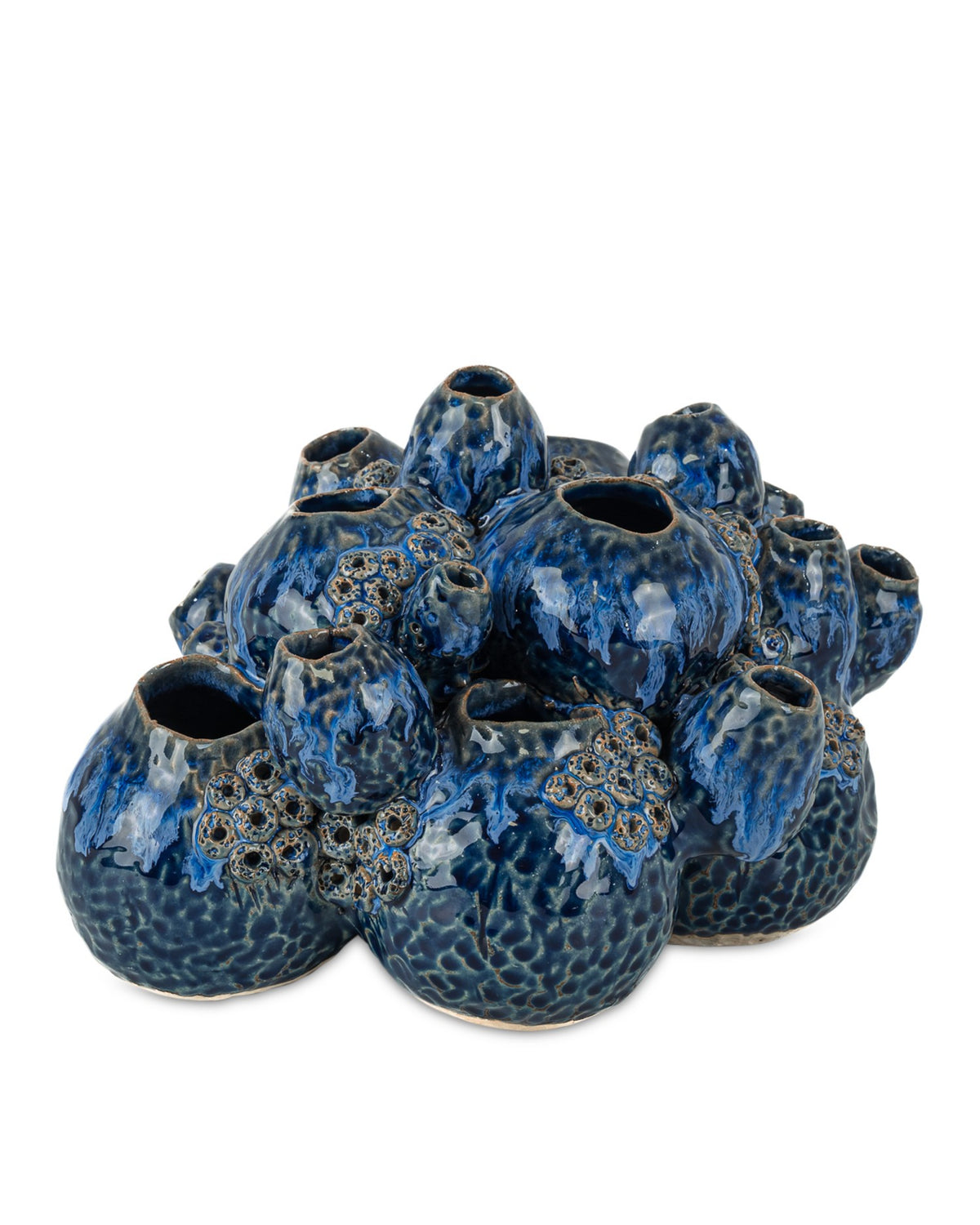 Currey and Company - 1200-1046 - Sculpture - Sulawasi - Reactive Dark Blue