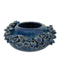Currey and Company - 1200-1047 - Bowl - Sunken - Reactive Dark Blue
