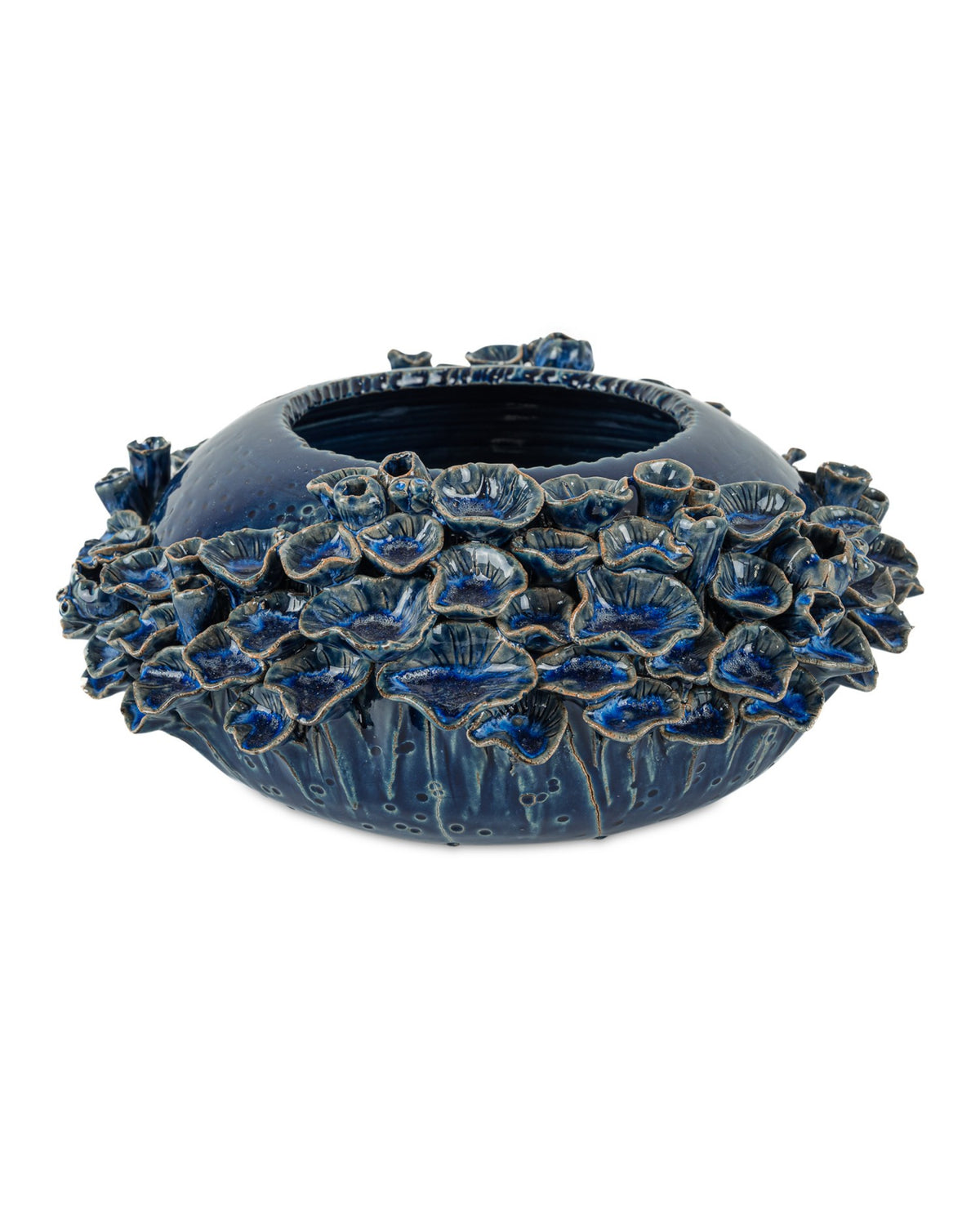 Currey and Company - 1200-1047 - Bowl - Sunken - Reactive Dark Blue