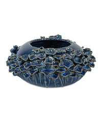 Currey and Company - 1200-1047 - Bowl - Sunken - Reactive Dark Blue