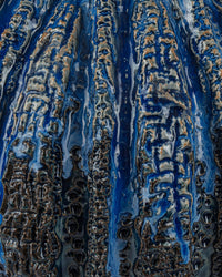 Currey and Company - 1200-1048 - Vase - Folios Vase - Reactive Dark Blue